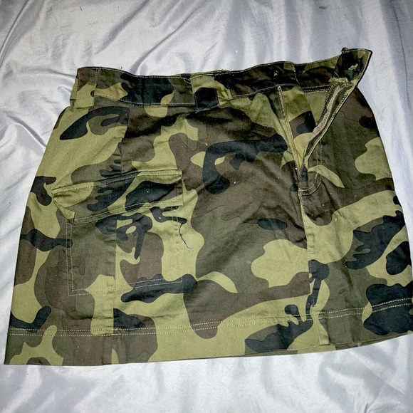Skirts Army Fatigue Mini Skirt Poshmark
